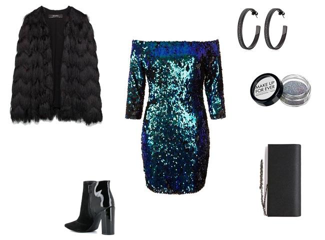 look paillettes noel