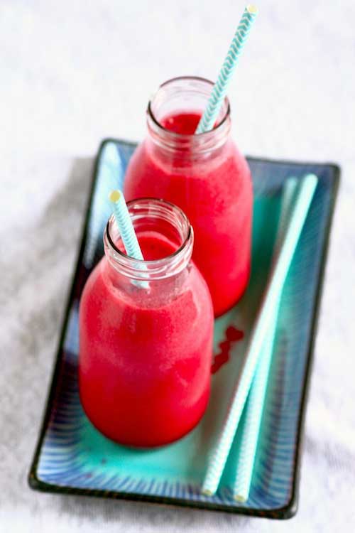 recette smoothie fruits rouges