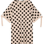 Robe saumon à pois noir Zara