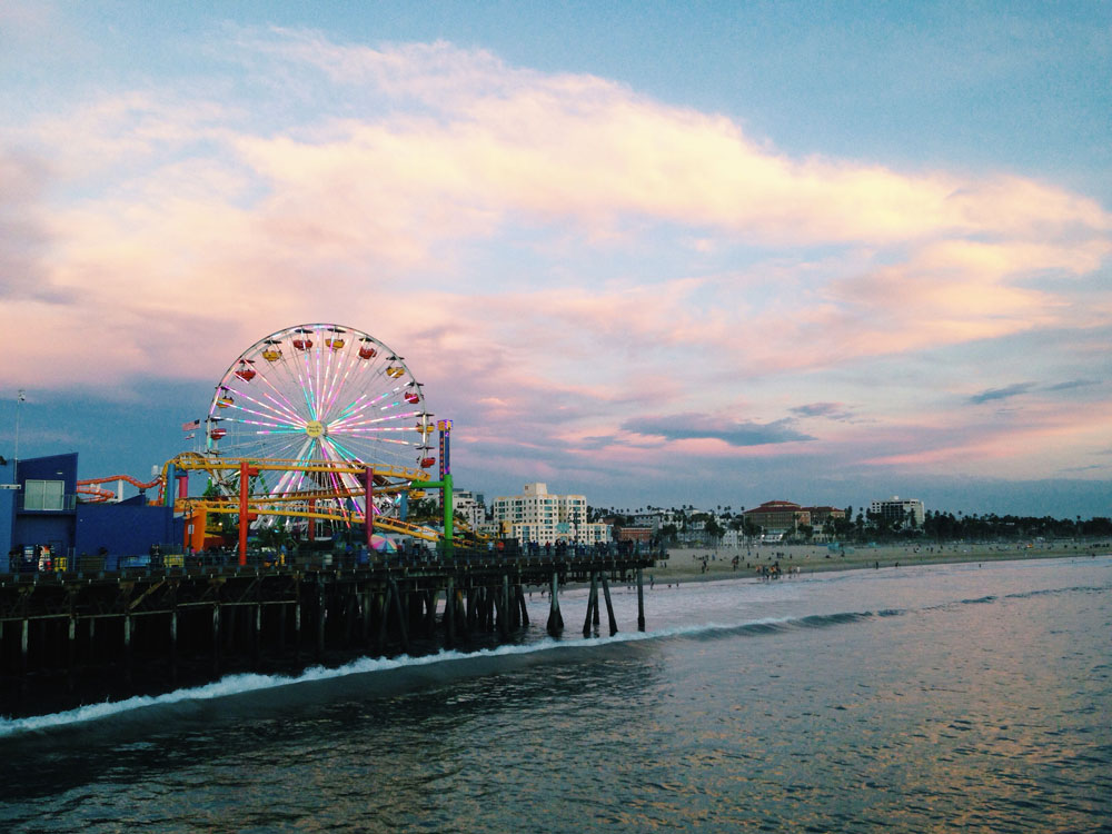 Jetée de Santa Monica Beach